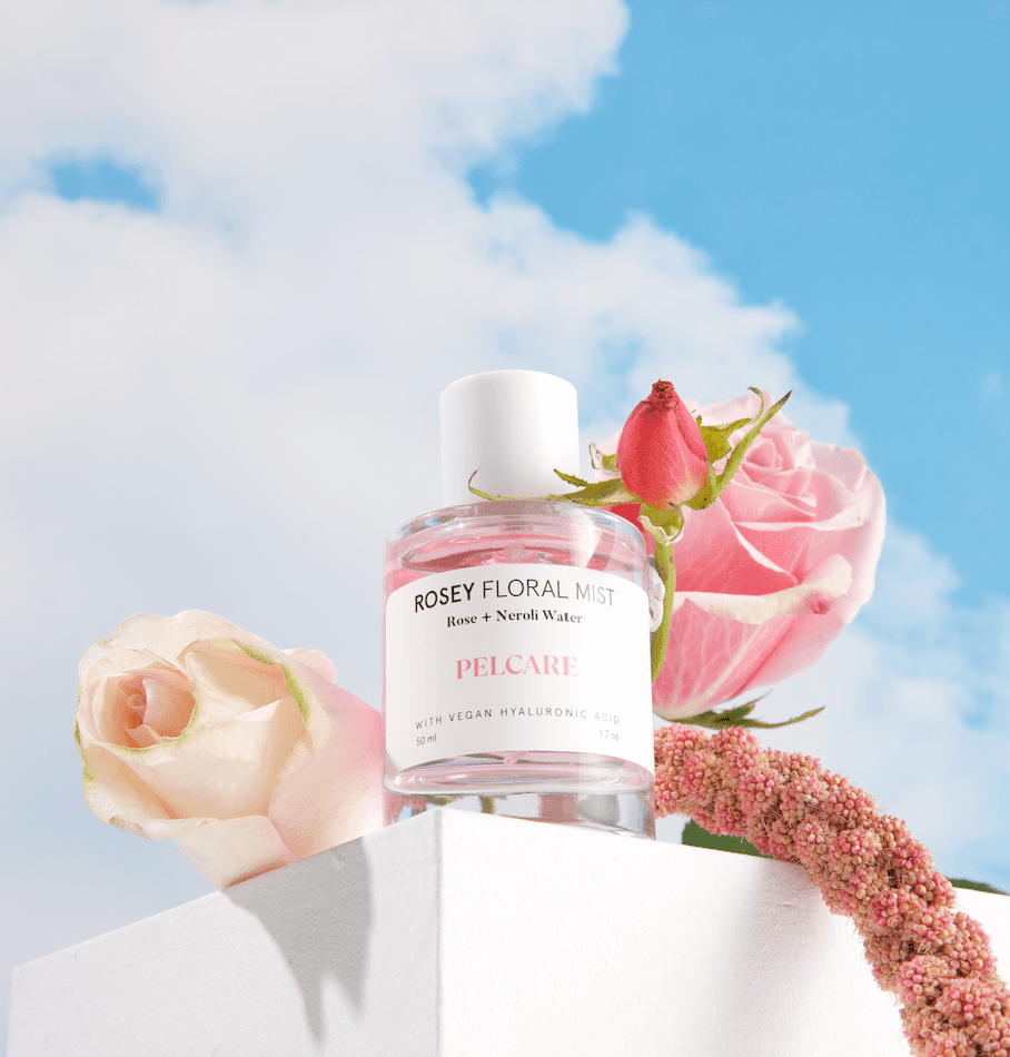 Pelcare Rosey Floral Mist hydrating face mist with rose and neroli hydrosol