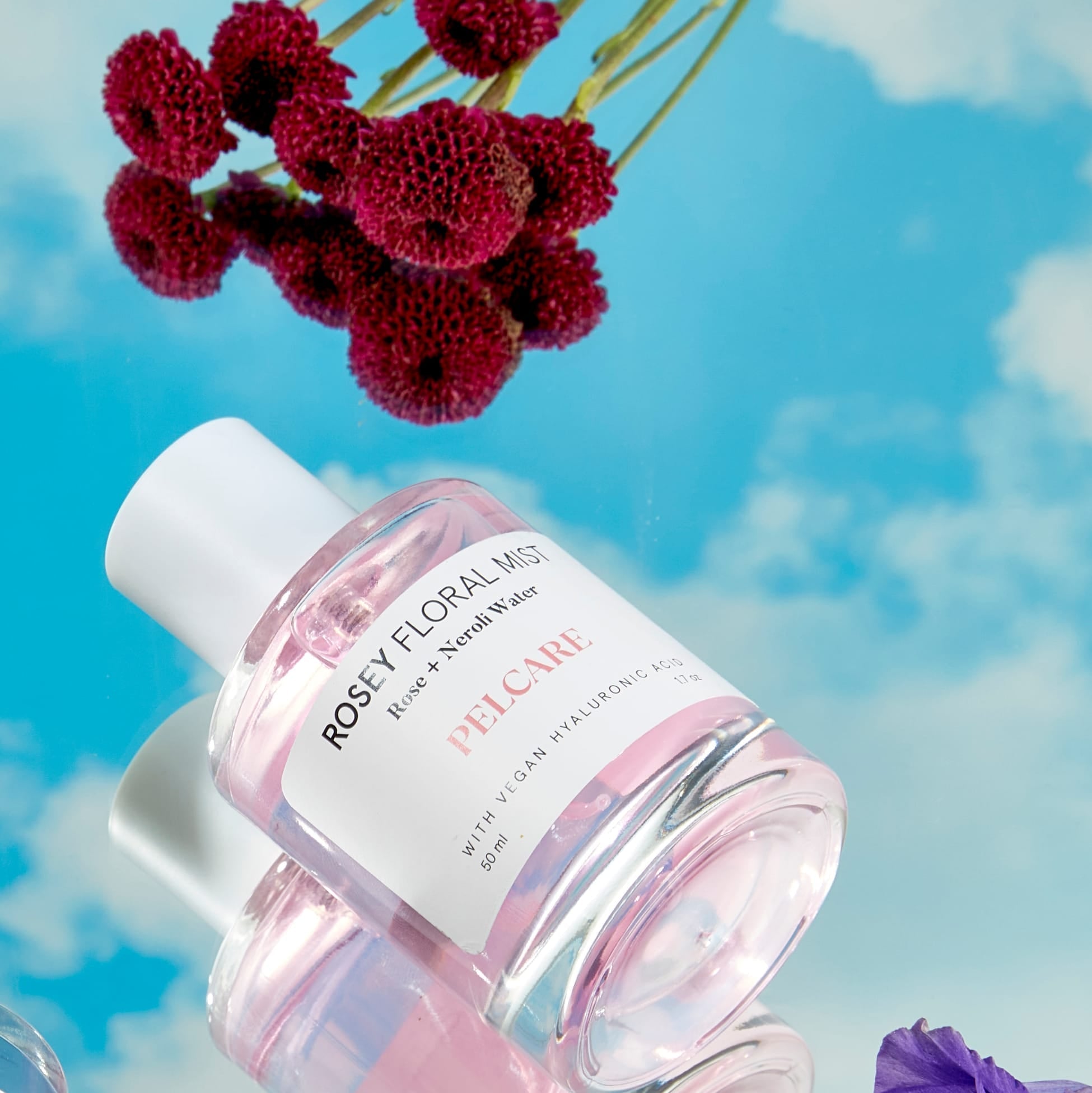 Pelcare Rosey Floral Mist hydrating face mist with rose and neroli hydrosol