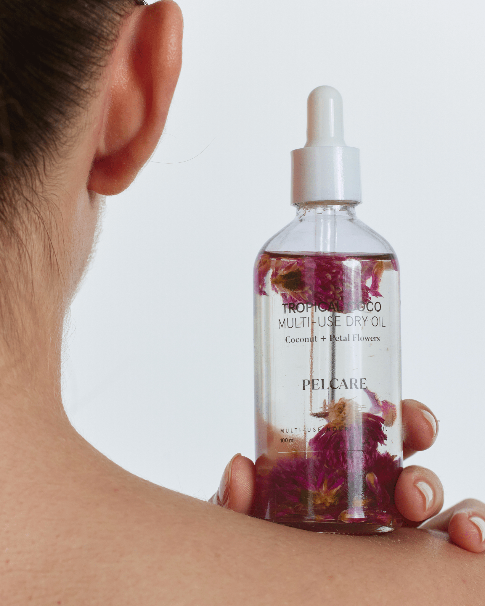 Pelcare Tropical Coco body oil with lightweight non-greasy finish