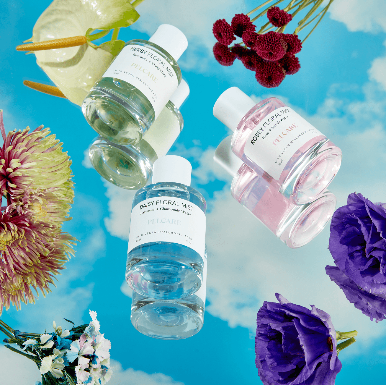 Pelcare Herby Floral Mist floral water for refreshed and hydrated skin