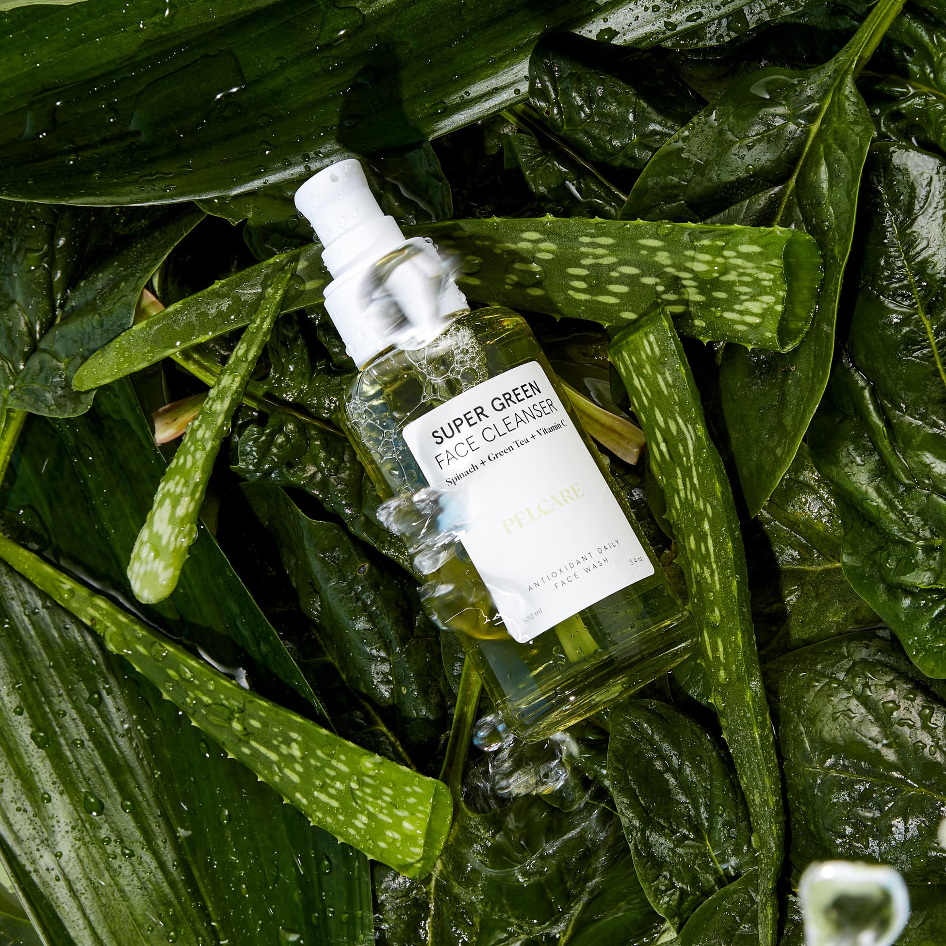 Pelcare Super Green Face Cleanser gentle plant-powered daily face cleanser