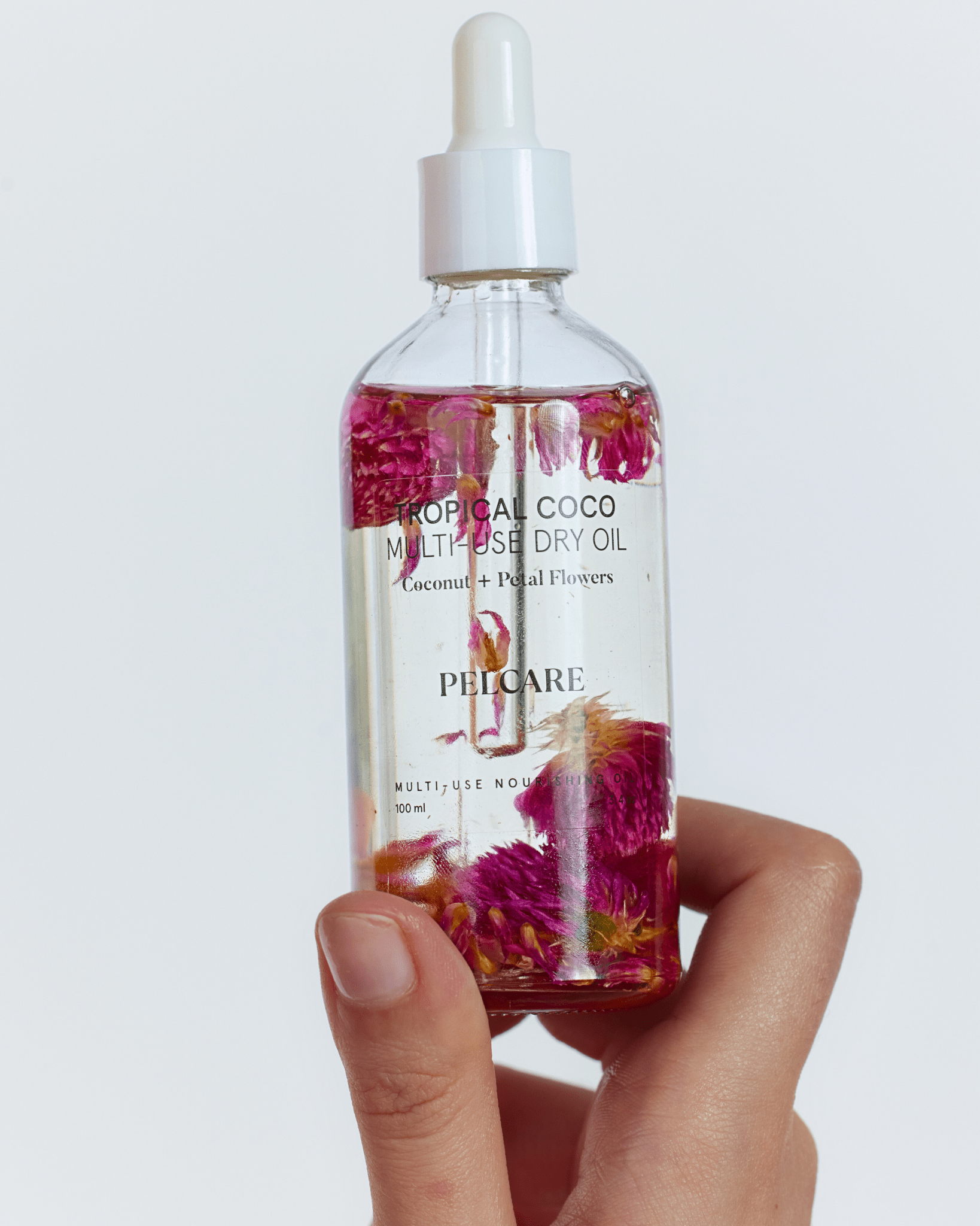 Pelcare Tropical Coco body oil with lightweight non-greasy finish