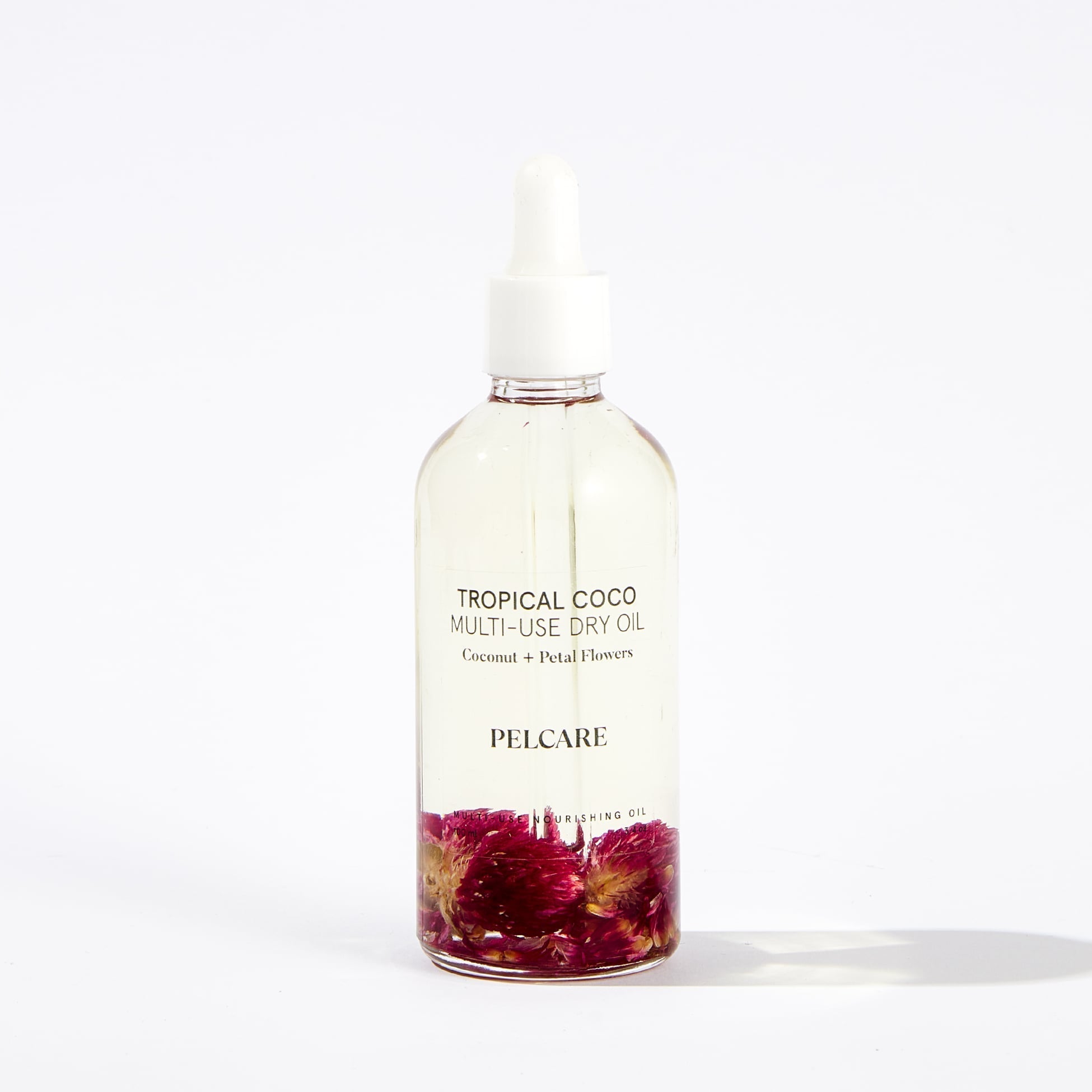 Pelcare Tropical Coco Multi-Use Dry Oil lightweight body oil for radiant skin