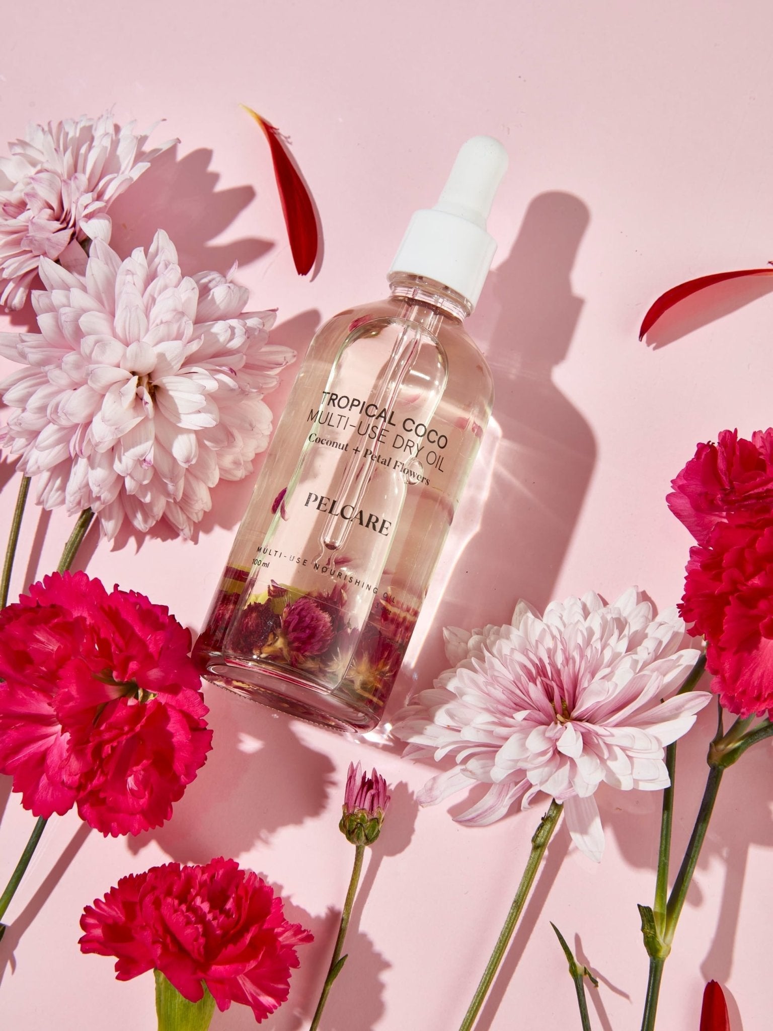 Pelcare Tropical Coco body oil with lightweight non-greasy finish